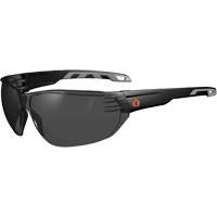 Ergodyne 59230 Skullerz VALI Frameless Safety Glasses, Smoke Lens, Anti-Scratch, ANSI Z87+/Meets/Exceeds CSA Z94.3