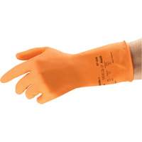 Ansell 87320095 AlphaTec&reg; 87-320 Chemical-Resistant Gloves, Size 9.5, 11.8" L, Rubber Latex, Cotton/Flock-Lined Inner Lining, 17-mil