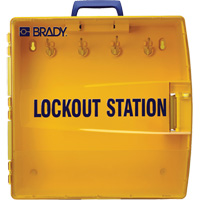 Brady 105942 Ready Access Lockout Station, None Padlocks, 40 Padlock Capacity, Padlocks Not Included