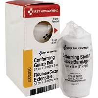 First Aid Central 200022SC Recharge de bandage en gaze &eacute;tirable et conforme SmartCompliance, Rouleau, 6' lo x 2" la, St&eacute;rile, Dispositif m&eacute;dical Classe 1