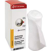 First Aid Central 200032SC SmartCompliance&reg; Refill Conforming Stretch Gauze Bandage, Roll, 6' L x 3" W, Sterile, Medical Device Class 1