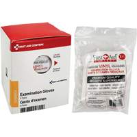 First Aid Central 125006SC4 Recharge de gants d'examen SmartCompliance, Vinyle, Sans poudre, Transparent, Classe 2