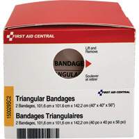 First Aid Central 150029SC2 Recharge de bandages Triangulaires SmartCompliance