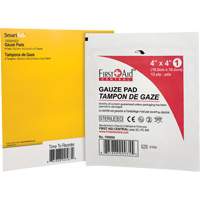 First Aid Central 150004SC6 SmartCompliance&reg; Refill Gauze, Pad, 4" L x 4" W, Sterile, Medical Device Class 1