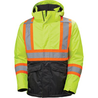 Helly Hansen 71288-369-2XL Veste d'hiver Alta, Polyester, Noir/Jaune lime haute visibilit&eacute;, 2T-Grand