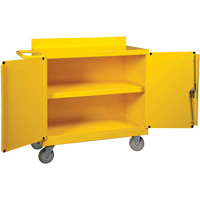 Brady SC-CART Spill Control Center Cart, 18" L x 38.375" W x 36" H