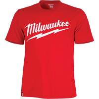 Chandail à manches courtes très résistant avec logo Milwaukee<sup>MD</sup>, Hommes, Grand, Rouge  SHC491 | TENAQUIP