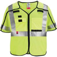 Milwaukee 48-73-5234 Gilet de s&eacute;curit&eacute; &agrave; maille d&eacute;tachable, Noir/Jaune lime haute visibilit&eacute;, 4T-Grand/5T-Grand