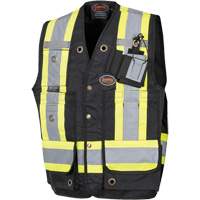 Pioneer V1010570-L Veste darpenteur/superviseur, Noir, Grand, Coton