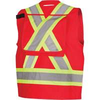 Pioneer V1010610-XL 694 Veste d'arpenteur/superviseur, Rouge, T-Grand, Coton
