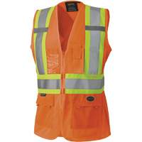 Pioneer V1021850-3XL 136 Veste de s&eacute;curit&eacute; pour femme, Orange haute visibilit&eacute;, 3T-Grand, Polyester