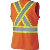 Pioneer V1021850-3XL 136 Veste de s&eacute;curit&eacute; pour femme, Orange haute visibilit&eacute;, 3T-Grand, Polyester