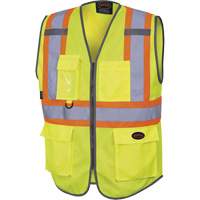 Pioneer V1023860-2XL 6959 Veste de s&eacute;curit&eacute; &agrave; fermeture &agrave; glissi&egrave;re, Jaune lime haute visibilit&eacute;, 2T-Grand, Polyester