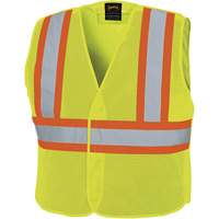 Pioneer V1030560-L/XL 598P Veste de s&eacute;curit&eacute; &agrave; maille d&eacute;tachable, Jaune lime haute visibilit&eacute;, Grand/T-Grand, Polyester