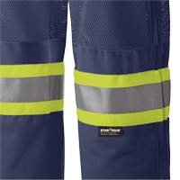 Pioneer V1070380-XS 6003P Traffic Safety Pants, Polyester, X-Small, Navy Blue