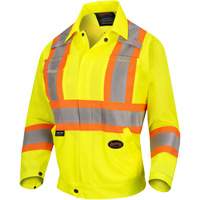 Pioneer V1071260-XS 5999JW Veste de s&eacute;curit&eacute; routi&egrave;re pour femmes, Polyester, Jaune lime haute visibilit&eacute;, T-petit