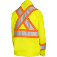 Pioneer V1071260-XS 5999JW Veste de s&eacute;curit&eacute; routi&egrave;re pour femmes, Polyester, Jaune lime haute visibilit&eacute;, T-petit