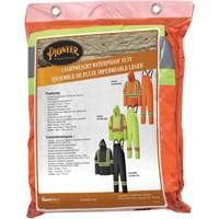 Pioneer V1080150-L 5598 Combinaison de pluie imperm&eacute;able et l&eacute;g&egrave;re, Polyester/PVC, Grand, Orange haute visibilit&eacute;