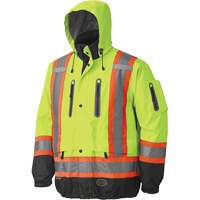 Pioneer V1130160-3XL 5201 Veste imperm&eacute;able et respirante de premi&egrave;re qualit&eacute;, Polyester, Noir/Jaune lime haute visibilit&eacute;, 3T-Grand