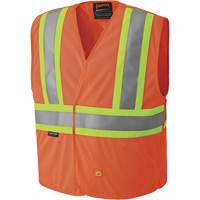 Pioneer V2510850-L/XL 6914A Veste de s&eacute;curit&eacute; ignifug&eacute;e, Orange haute visibilit&eacute;, Grand/T-Grand, Polyester