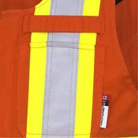 Pioneer V2540480-4XL 7712 FR-Tech&reg; Flame-Resistant Overalls, 4X-Large, High Visibility Orange