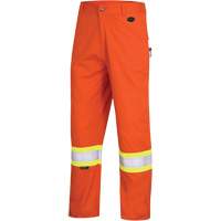 Pioneer V2540550-42X34 7763 FR-Tech&reg; 88/12 Arc Rated High-Visibility Safety Pants, 42, x 34, High Visibility Orange, 9.7 cal/cm²