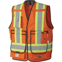 Pioneer V2540750-4XL 7732 FR-Tech&reg; Flame-Resistant Arc Surveyor's Vest, 4X-Large, High Visibility Orange, 9.7 cal/cm²