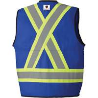 Pioneer V2540780-M 7733 FR-Tech&reg; Flame-Resistant Arc Surveyor's Vest, Medium, Royal Blue, 9.7 cal/cm²