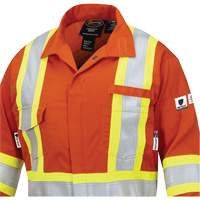 Pioneer V2541150-XL 7702W FR-Tech&reg; Women's FR/Arc-Rated Coveralls, Size X-Large, High Visibility Orange, 10 cal/cm²