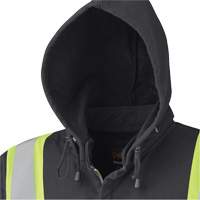 Pioneer V2570470-3XL 337SF Flame-Resistant Zip-Style Safety Hoodie, Men's, 3X-Large, Black, 22 cal/cm²