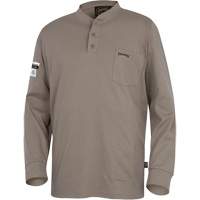 Pioneer V2580230-5XL 331 FR Interlock Henley Shirt, 5X-Large, Beige