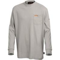 Pioneer V2580310-M 333 Flame-Resistant Long-Sleeved Shirt, Medium, Grey