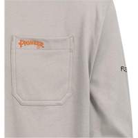 Pioneer V2580310-M 333 Flame-Resistant Long-Sleeved Shirt, Medium, Grey