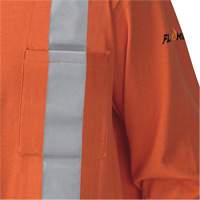 Pioneer V2580450-5XL 339SFA Chemise de s&eacute;curit&eacute; &agrave; manches longues ignifuge, 5T-Grand, Orange haute visibilit&eacute;