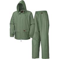 Pioneer V3040140-4XL 583 Rain Suit, Polyester/PVC, 4X-Large, Green