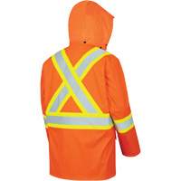 Pioneer V3520550-7XL 5892PKT Veste de s&eacute;curit&eacute; imperm&eacute;able &agrave; haute visibilit&eacute; ignifuge, 7T-Grand, Orange haute visibilit&eacute;