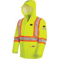 Pioneer V3520660-XS 5881 Manteau de pluie ignifuge et protection contre les &eacute;clats d'arc &eacute;lectrique, T-petit, Jaune haute visibilit&eacute;, 10 cal/cm²