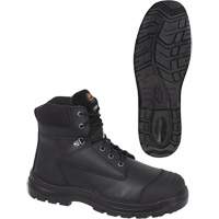 Pioneer V4610170-13 1025 Black 6" Work Boots, Leather, Steel Toe, Size 13
