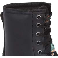 Pioneer V4610370-9.5 1027 Bottes de travail 8" noires, Cuir, Embout Acier, Taille 9-1/2