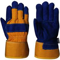 Pioneer V5081200-O/S 630 Blue Insulated Fitter's Gloves, One Size, Split Cowhide Palm, Boa Inner Lining