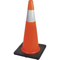 Pioneer V6200850-O/S 183N Premium Flexible Safety Cone, 28", Orange, 4" Reflective Collar(s)
