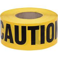 Pioneer V6310240-O/S 387 Caution Tape, English, 3" W x 1000' L, 1.5 mils, Black on Yellow