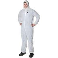 Pioneer V7013550-XL 2035 Disposable Coveralls, X-Large, White, Polypropylene