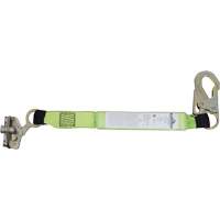Peakworks V8103362 SA-7206-2 Shock Absorbing Lanyard, 2', Snap Hook Center, Snap Hook Leg Ends, Polyester