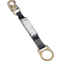 Peakworks V8103672 SA-5207-2 Shock Absorbing Lanyard, 1.5', D-Ring Center, Snap Hook Leg Ends, Polyester