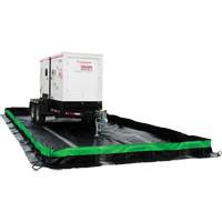 Ultratech 8552 Collapsible Wall Ultra-Containment Berm&reg;, 2992 US gal. Capacity, 10' W x 40' L x 12" H, Hinge Bracket