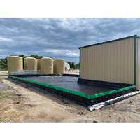 Ultratech 8552 Collapsible Wall Ultra-Containment Berm&reg;, 2992 US gal. Capacity, 10' W x 40' L x 12" H, Hinge Bracket