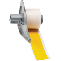 Brady M7C-1000-595-YL All-Weather Permanent Adhesive Label Tape, Vinyl, Yellow, 1" Width