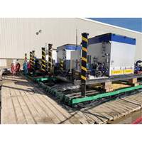 Ultratech 8500 Berme Ultimate Copolymer 2000 Ultra-Containment Berm, Capacit&eacute; 179 gal. US, 4' la x 6' lo x 12" h, Support &agrave; charni&egrave;re