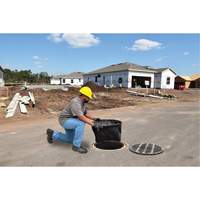 Ultratech 8920 Bac de r&eacute;tention rond Ultra-Drain Guard avec orifice de trop-plein, Huile & s&eacute;diments, 22" - 25" lo x 22" - 25" la